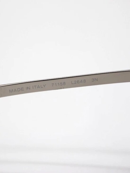 Chanel Silvertone Metal and Red Tinted Shield Sunglasses-71158 main image 13